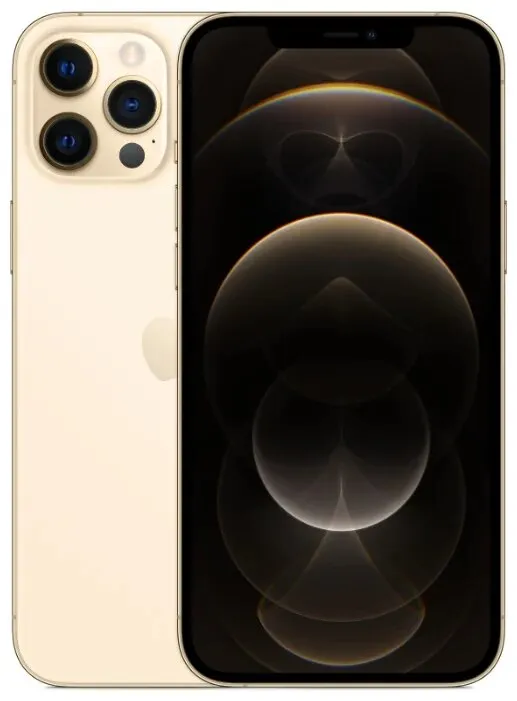 Смартфон iPhone 12 Pro MAX, 128 Гб, золотой, Dual SIM (nanoSIM+eSIM ...